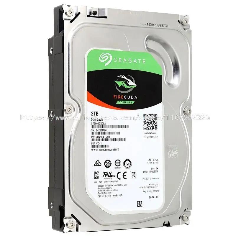 FOR Seagate FireCuda 2TB 3.5 ST2000DX002 SATA SSHD Solid State Hybrid Drive New